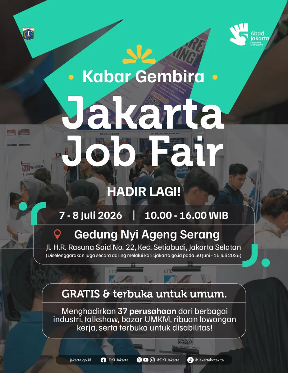 Job Fair Kabupaten Lombok Barat 2026 (Suku Dinas TKTE Wilayah Kabupaten Lombok Barat Barat) : 7-8 Juli 2026